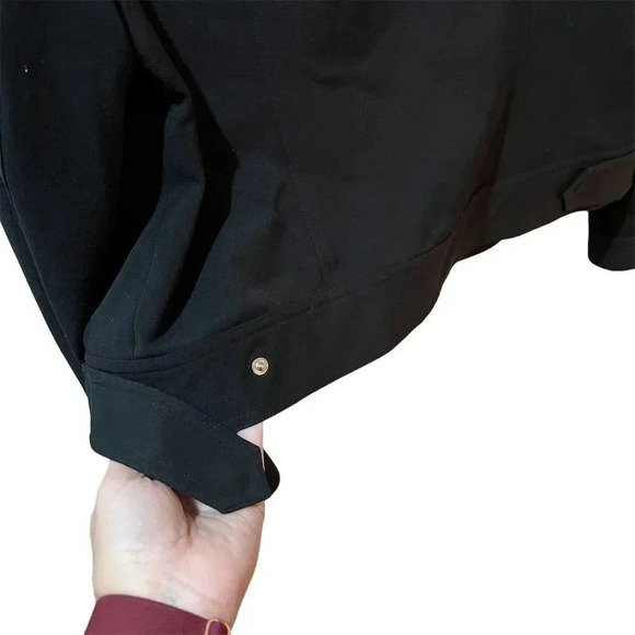 Grace Dane Lewis Women's Black Cropped Jacket Size 12 Casual Button-Up - Picture 3 of 12